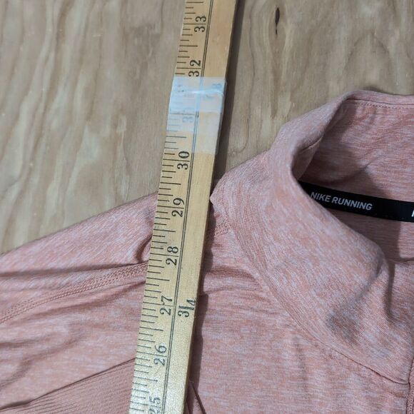 Nike Element Wmns 1/2-Zip Running Top heather Pink Size 3X CU3220 Thumb Holes - Picture 4 of 8